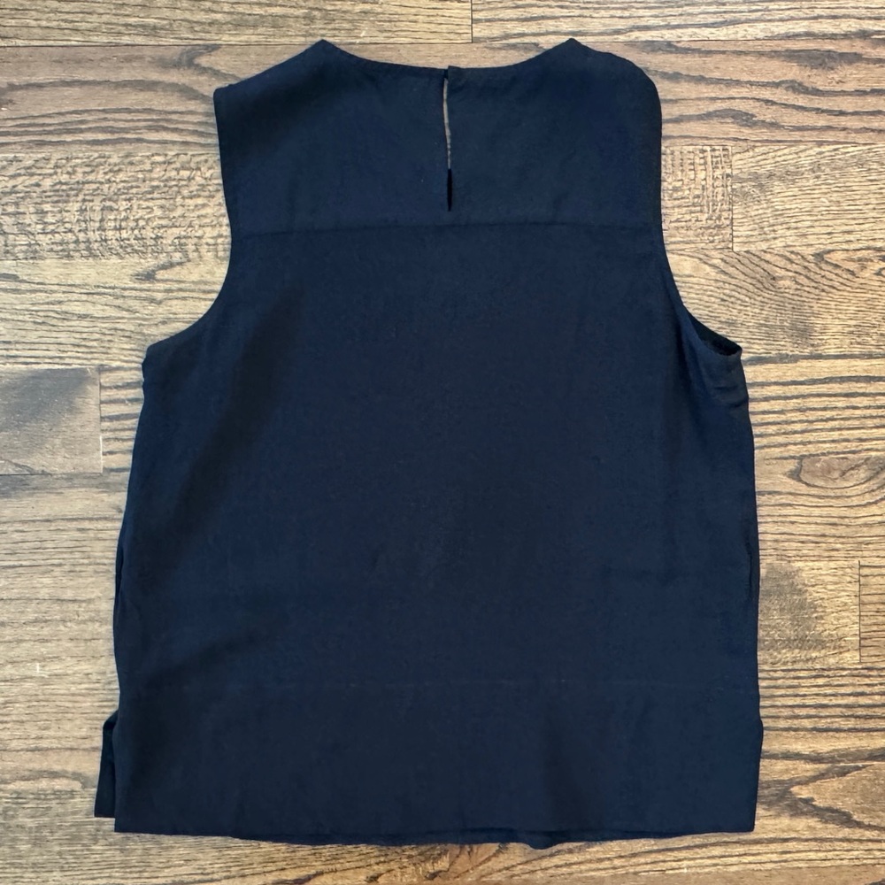 Everlane The Clean Silk Shell Black Base - Size 10 - Picture 4 of 5
